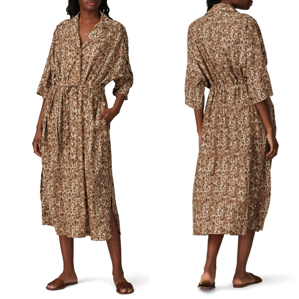 Victor Alfaro x RTR Tea Length Shirtdress - Size M